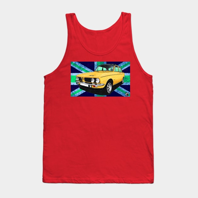 Geo3Doodles Triumph Dolomite Sprint Doodle. Tank Top by Geo3doodles